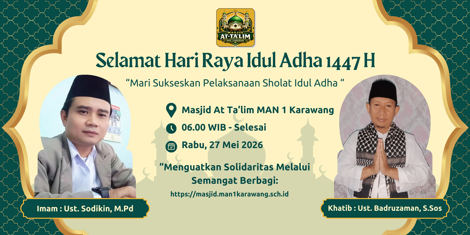 Shalat Idul Adha Tahun 2026